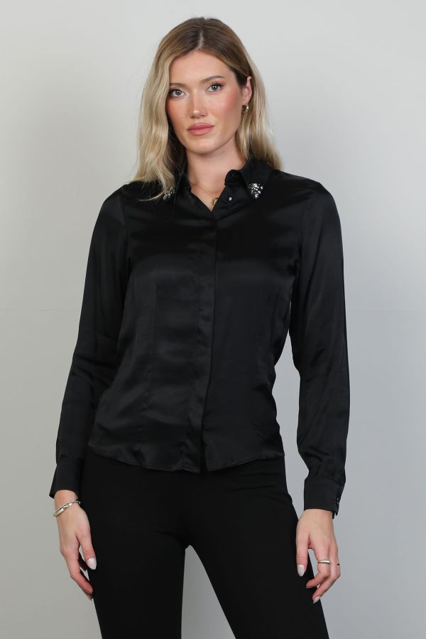 Picture of Roux 2421062 BLACK Women Blouse