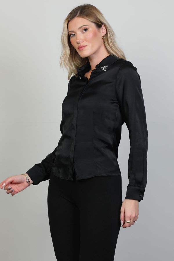 Picture of Roux 2421062 BLACK Women Blouse