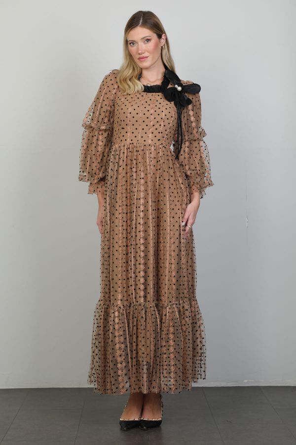 Picture of Ons Line 02788 BROWN Women Dress