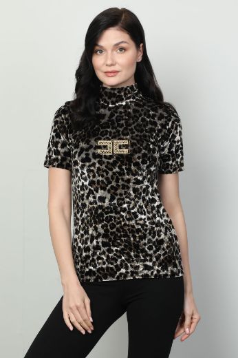 Picture of Vazzo&Green Apple 8575 LEOPARD Women Blouse