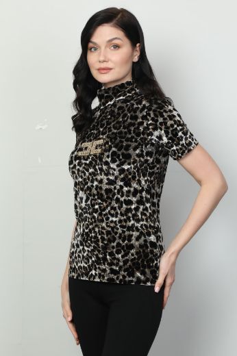 Picture of Vazzo&Green Apple 8575 LEOPARD Women Blouse