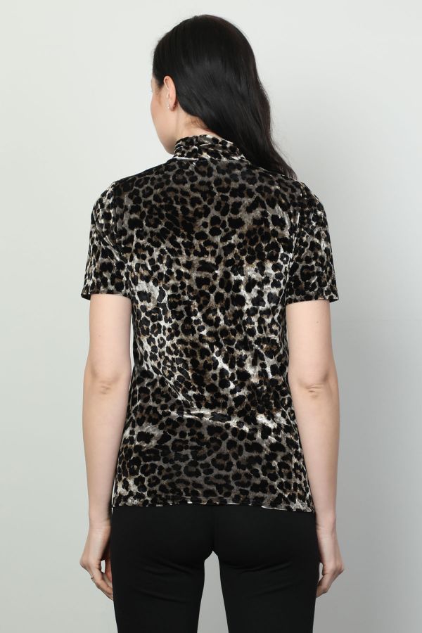 Picture of Vazzo&Green Apple 8575 LEOPARD Women Blouse