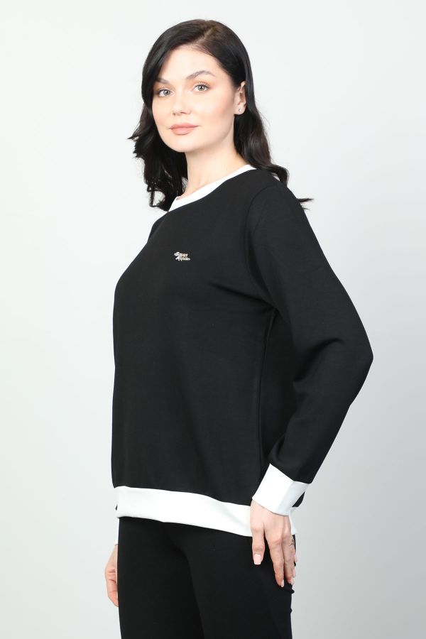 Picture of Vazzo&Green Apple 8532 BLACK Women Sweatsihrt