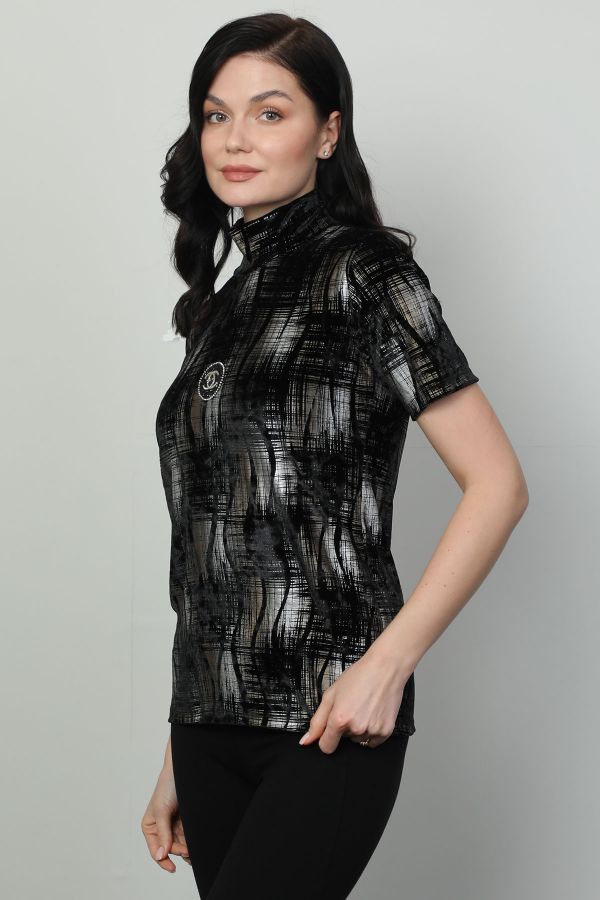 Picture of Vazzo&Green Apple 8574 BLACK Women Blouse