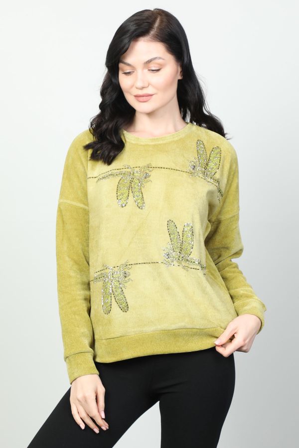 Picture of Vazzo&Green Apple 8554 PISTACHIO GREEN Women Sweatsihrt