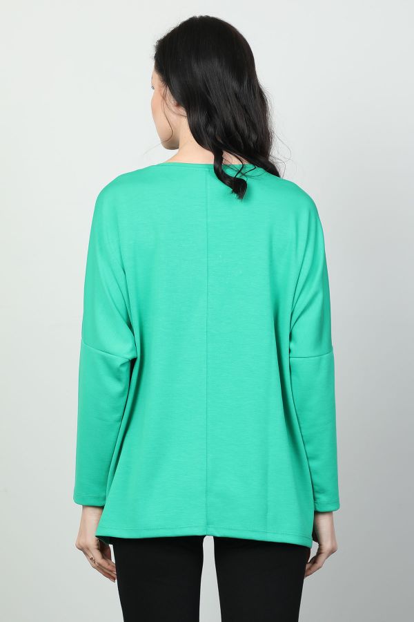 Picture of Vazzo&Green Apple 8568 GREEN Women Sweatsihrt