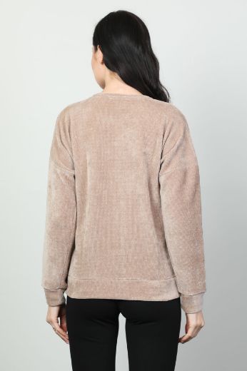 Picture of Vazzo&Green Apple 8552 BEIGE Women Sweatsihrt