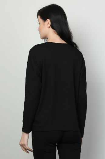 Picture of Vazzo&Green Apple 8542 BLACK Women Sweatsihrt