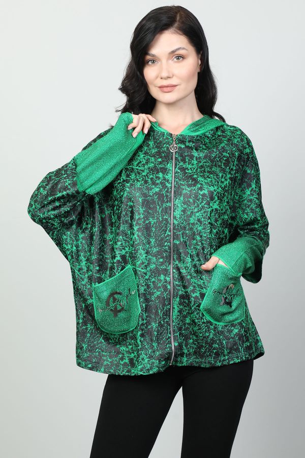 Picture of Vazzo&Green Apple 2018 GREEN WOMANS CARDIGAN