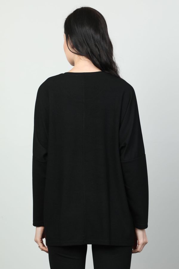 Picture of Vazzo&Green Apple 8559 BLACK Women Sweatsihrt