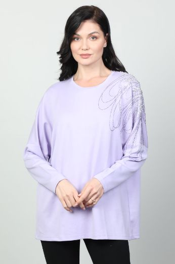 Picture of Vazzo&Green Apple 8543 ECRU Women Sweatsihrt