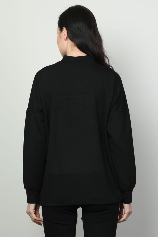 Picture of Vazzo&Green Apple 8565 BLACK Women Sweatsihrt