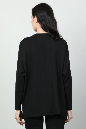 Picture of Vazzo&Green Apple 8568 BLACK Women Sweatsihrt