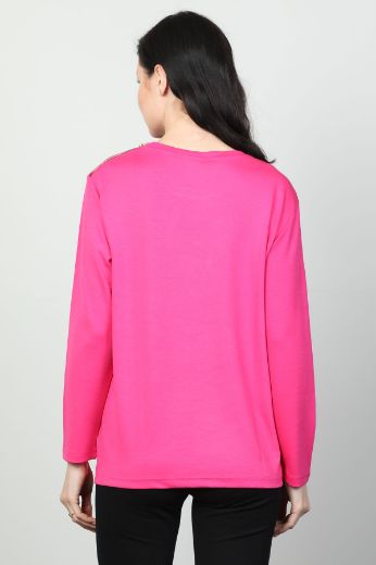 Picture of Vazzo&Green Apple 8549 PINK Women Sweatsihrt