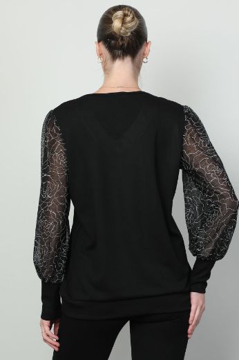 Picture of Vazzo&Green Apple 8548 BLACK Women Blouse