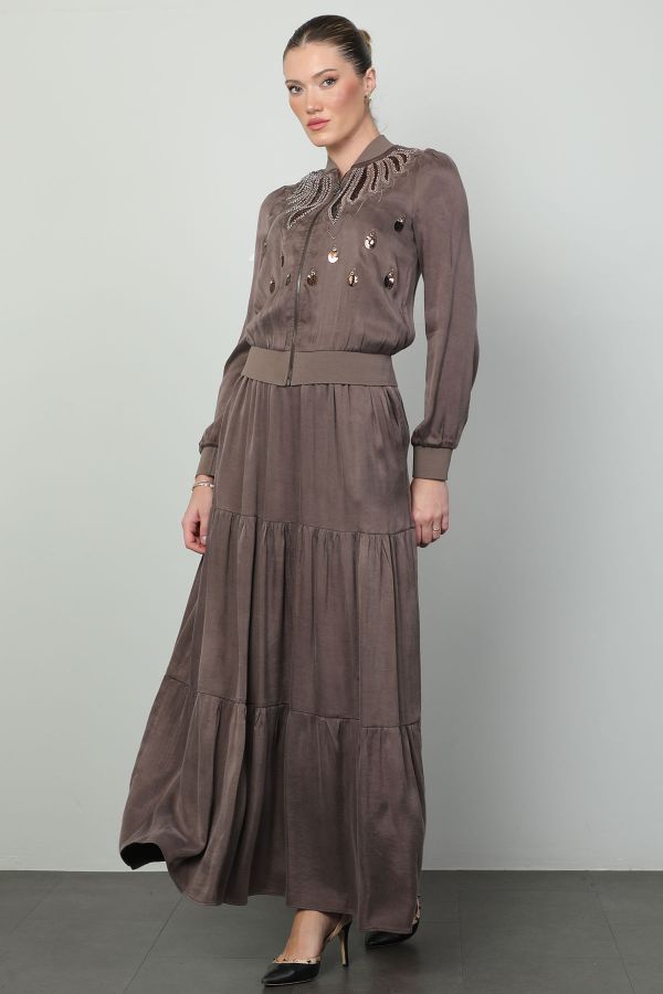 Picture of Roux 2418104 BROWN Women Suit