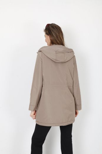 Picture of Lasagrada L22306 BEIGE Women Puffer Coat