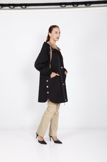 Picture of Lasagrada L11871 BLACK Women Puffer Coat