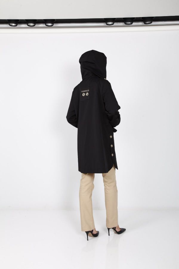 Picture of Lasagrada L11871 BLACK Women Puffer Coat