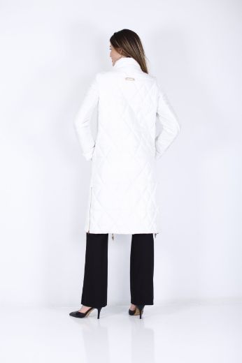 Picture of Lasagrada L22063 ECRU Women Puffer Coat