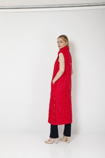 Picture of Lasagrada L11746 RED Women Puffer Coat