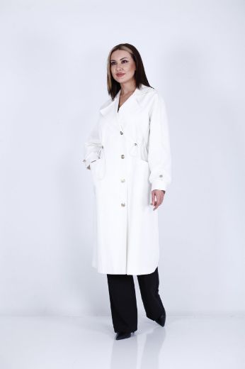 Picture of Lasagrada K1047 ECRU Women Puffer Coat