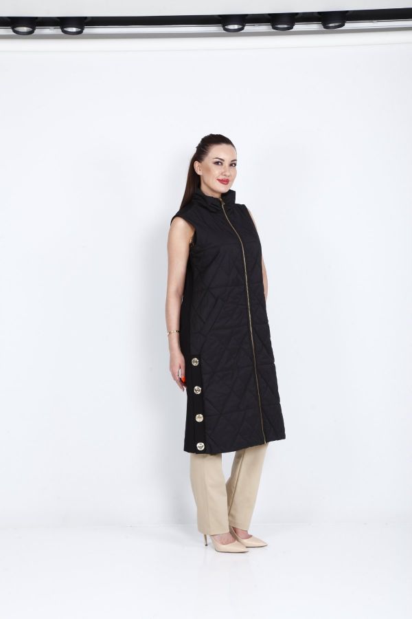 Picture of Lasagrada L11789 BLACK Women Puffer Coat