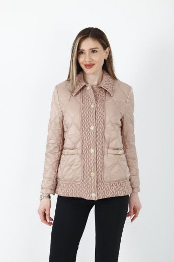 Picture of Lasagrada L22360 BEIGE Women Puffer Coat