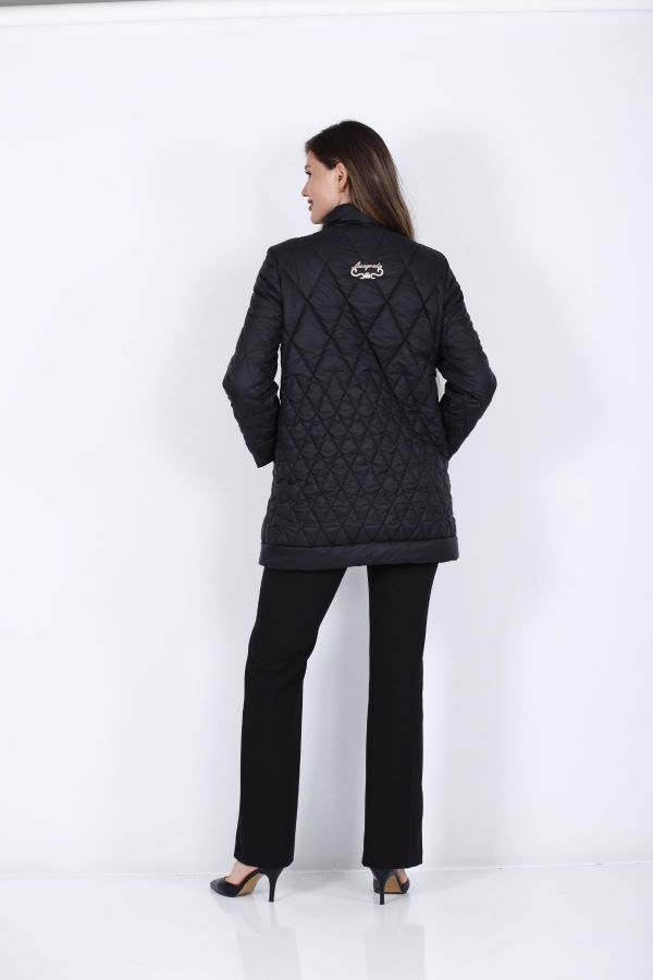 Picture of Lasagrada L22302 BLACK Women Puffer Coat