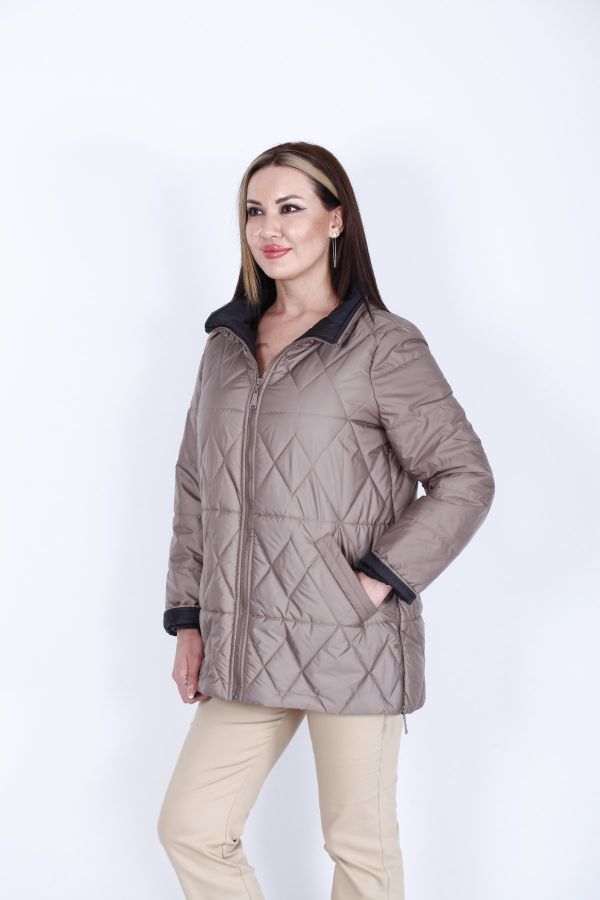 Picture of Lasagrada L22120 MINK Women Puffer Coat