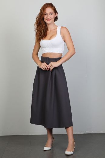 Picture of Bovona 243138 ANTHRACITE Women Skirt