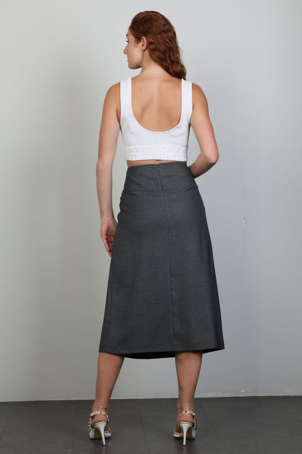 Picture of Bovona 244004 GREY Women Skirt