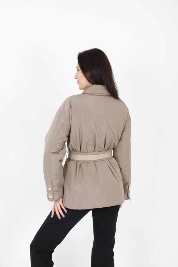 Picture of Lasagrada K2188 GREY Women Puffer Coat