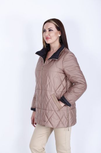 Picture of Lasagrada L22120 BEIGE Women Puffer Coat