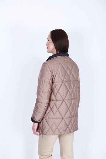 Picture of Lasagrada L22120 BEIGE Women Puffer Coat