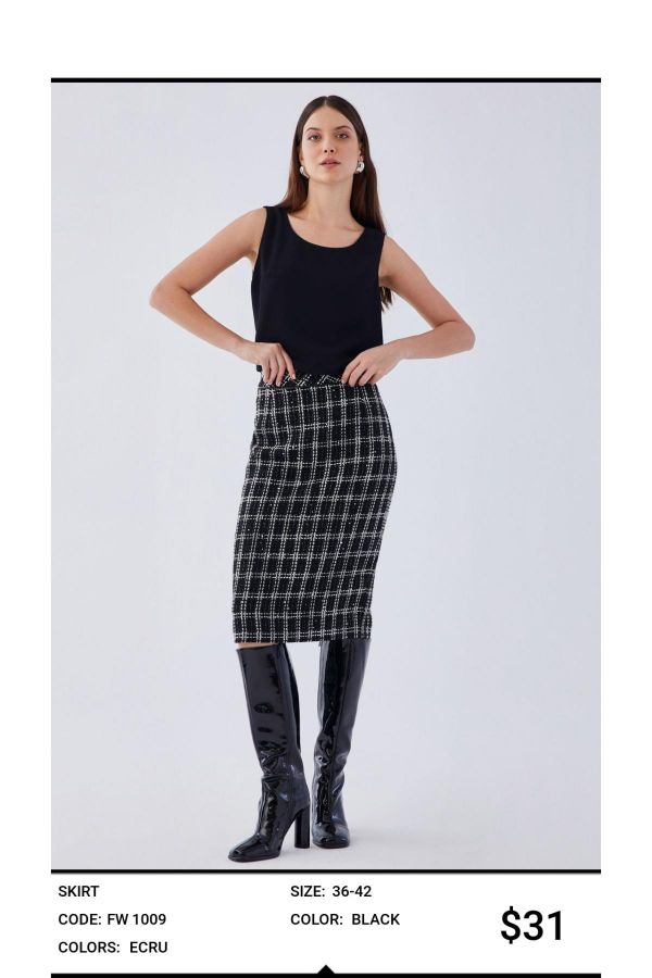 Picture of Idyl 1009 BLACK Women Skirt