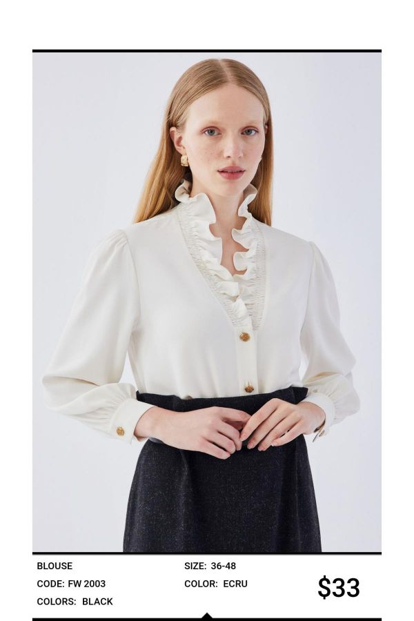 Picture of Idyl 2003 ECRU Women Blouse