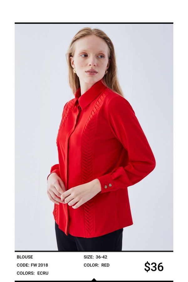 Picture of Idyl 2018 RED Women Blouse