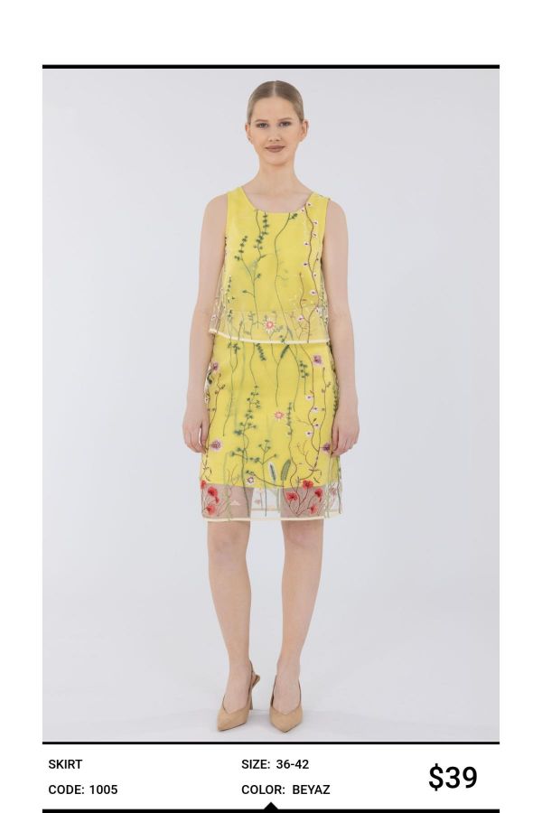 Picture of Idyl 1005 YELLOW Women Skirt