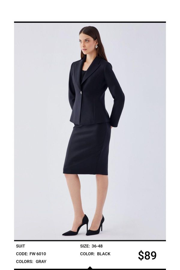 Picture of Idyl 6010 BLACK Women Suit