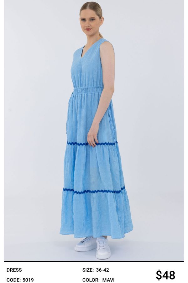 Picture of Idyl 5019 BLUE Women Dress