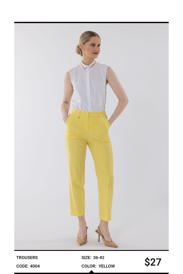 Picture of Idyl 4004 YELLOW Women's Trousers