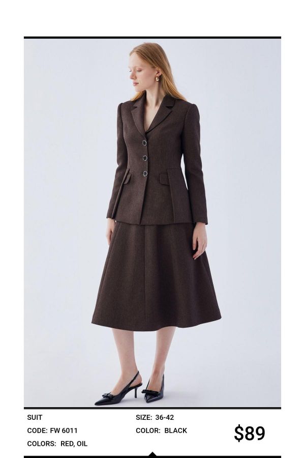 Picture of Idyl 6011 BROWN Women Suit