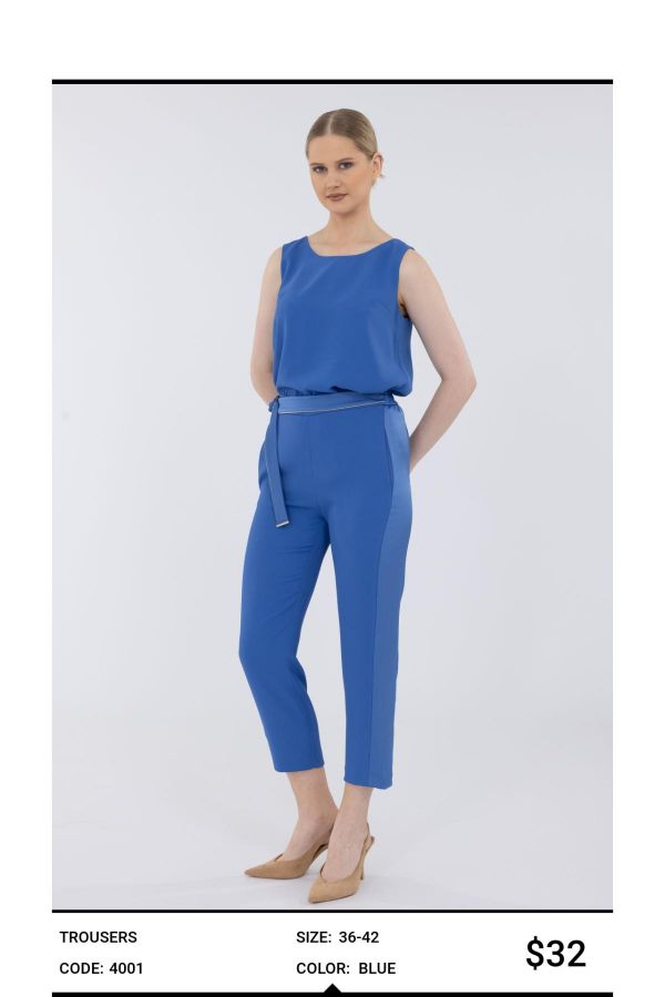 Picture of Idyl 4001 BLUE Women's Trousers