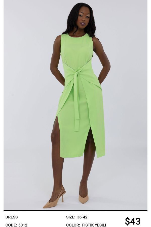 Picture of Idyl 5012 PISTACHIO GREEN Women Dress