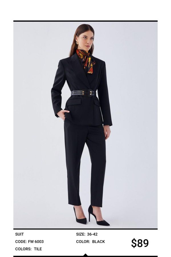 Picture of Idyl 6003 BLACK Women Suit