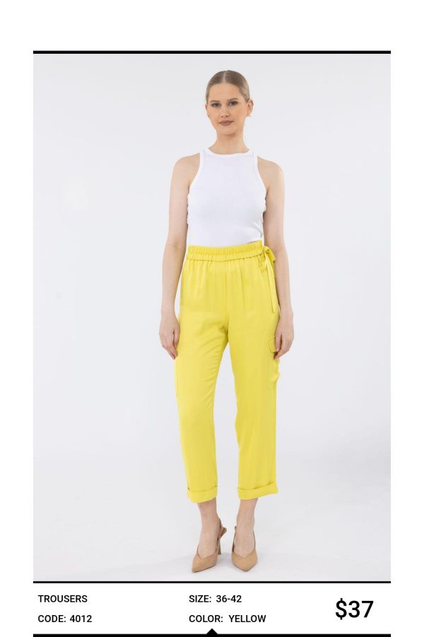 Picture of Idyl 4012 YELLOW Women's Trousers