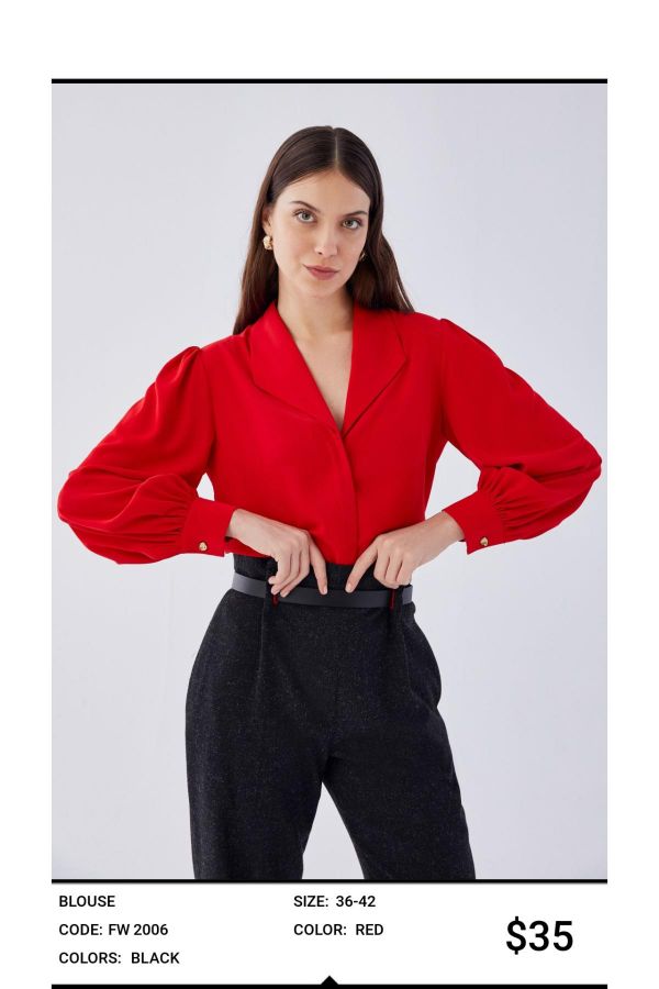 Picture of Idyl 2006 RED Women Blouse