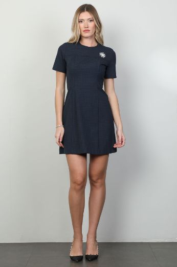 Picture of 4gKiwe MZK308 NAVY BLUE Women Dress