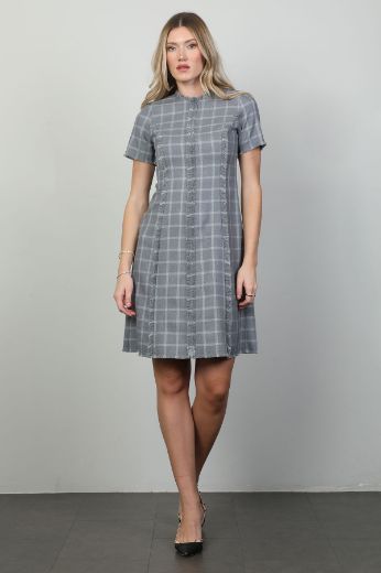 Picture of 4gKiwe MZK306 GREY Women Dress